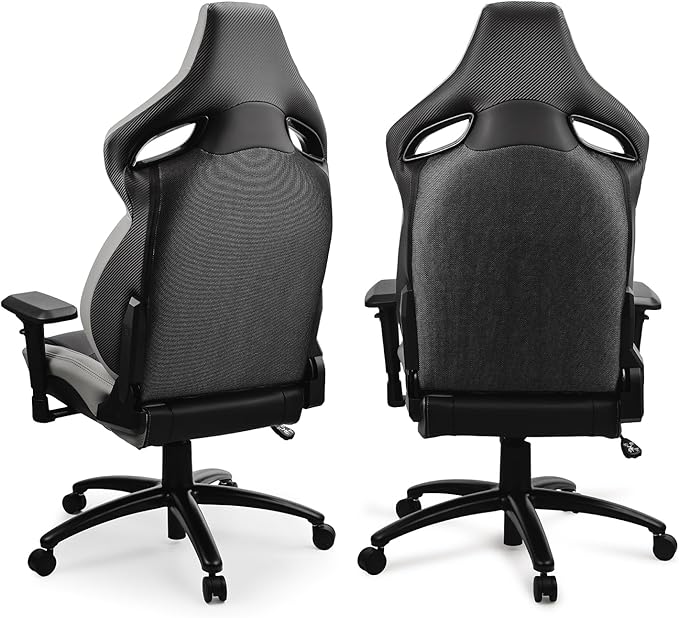ModifyStreet Racing Seats Style Computer Chair Gaming Chair Video Game Chair Home Office Desk Chairs with pad [Black]
