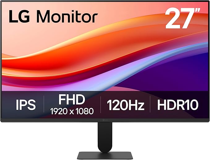 LG 27U411A-B 27-inch Full HD (1920 x 1080) IPS Computer Monitor 120Hz HDR10 Reader Mode Flicker Safe HDMI Slim Stand Base Black