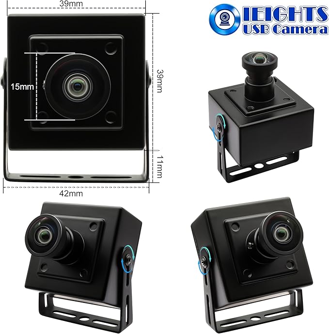 5MP Global Shutter USB Camera for Laptop 60fps High Speed PC Webcam Wide Angle 120degree Low Distortion Lens Web cam Mini UVC USB2.0 Lightburn CAMERA for Laser Engraver 5mp 50fps USB WebCamera