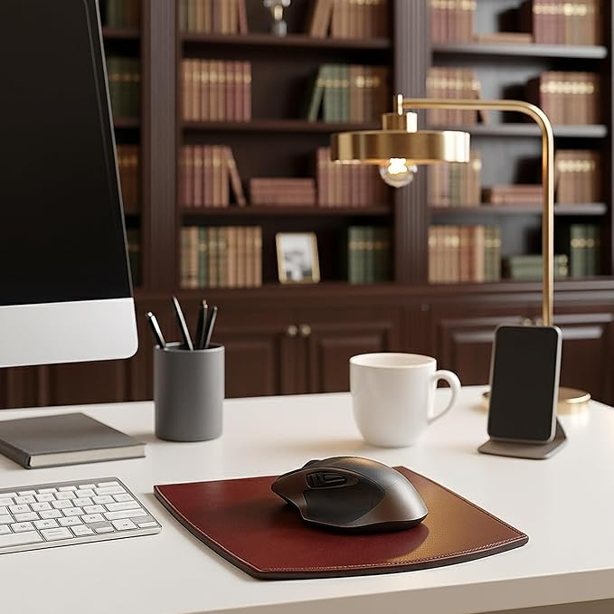 Dacasso Leather Mouse Pad Mocha