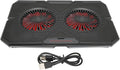 RGB Laptop Pad with Dual Silent Fans Gaming Laptop Cooler Stand with 7 s Height Adjustment 2 USB Ports and RGB ing for 14in to 17in Lap y Panel
