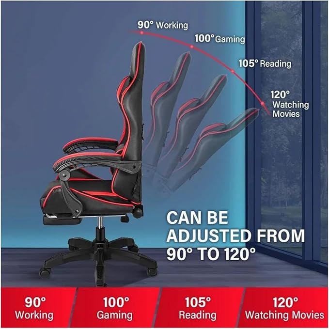 Managerial Chairs Gaming Chair Backrest and Seat Height Adjustable Swivel Recliner Racing Office Computer Ergonomic Video Game