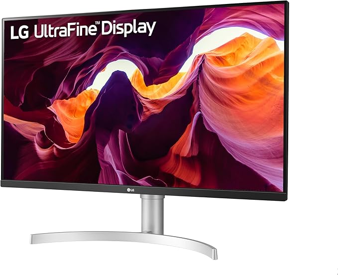 LG 27UL550-W 27-inch 4K UHD (3840 x 2160) Ultrafine Computer Monitor IPS AMD FreeSync Tilt/Height/Pivot Adjustable Stand HDR10 HDMI DisplayPort Black Stabilizer White
