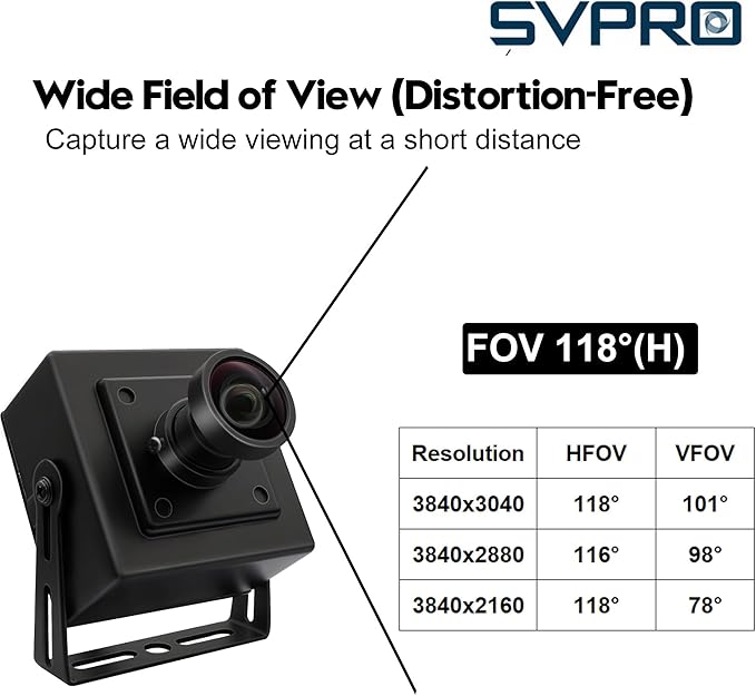 SVPRO 1080P 120fps High Speed Camera M12 Wide Angle 12MP USB Lightburn Camera 4K 30fps 3D Printer Camera IMX577 USB External Computer Camera for PC LaptopRaspberry Pi