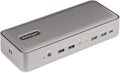 StarTech.com Dual-Laptop USB-C KVM Docking Station Dual Monitor 4K 60Hz DisplayPort Dock 5-Port USB Hub GbE 90W/45W Power Delivery to Two Laptops Windows/Mac 2-Host KVM Dock TAA