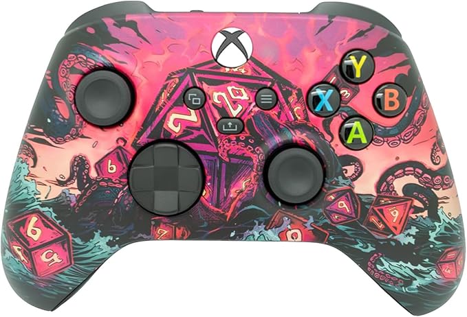Wireless Custom Controller Compatible with PC Windows 10+ Series X/S &amp One (Series X/S Colorful Squid)