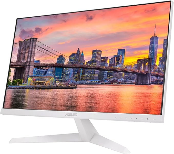 ASUS VY279HE-W 27-inch 1920 x 1080 FHD 75 Hz 1 ms LCD Everyday Monitor 2-Pack Bundle with Adaptive-Sync Eye Care Plus Color Augmentation VGA HDMI White