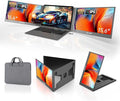 MT-VIKI 15.6 inch Laptop Screen Extender Potable Monitor for Laptop Only One USB-C Cable Connection Compatiable with Win/Mac (M1~M5) FHD 1080P 360° Rotation【Included Carrying Bag】