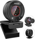 4K Webcam with Microphone for PC Laptop 1080P 60fps Web Cam for Streaming Gaming Wide Angle Desktop Camera for Mac Windows USB Web Cam for Zoom Meeting &amp Video Recording