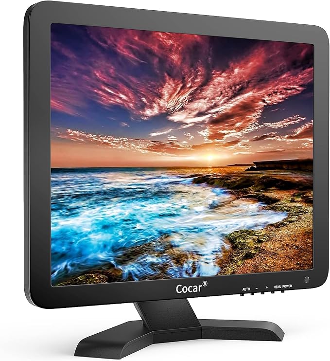 Cocar 15-inch Touchscreen Monitor LCD 1024x768 Resolution with VGA Input for PC Office Retail Restaurant Bar Warehouse &amp POS Systems