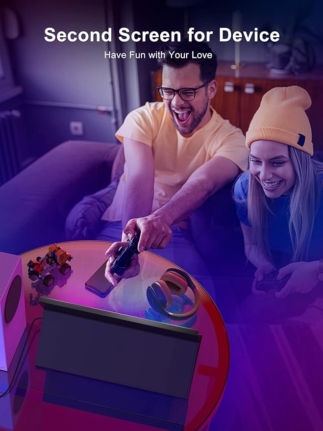 144HZ Portable Gaming Monitor 17.3 1080P Laptop Monitor Dual USB C HDMI Second Computer Screen VESA Gaming Display with Speakers Travel Monitor for PS4/5 Xbox Switch MAC PC Phone
