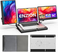 Laptop Screen Extender1080P FHD Portable Monitor with 360°Rotation Detachable Screen Triple Monitor Extender Plug &amp Play Fits Laptops (Mac/Win/Android) (14'' Triple Screen)