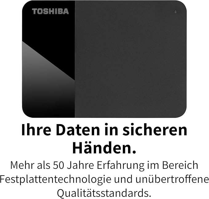 Toshiba 2TB Canvio Ready – 2.5 inch Portable External Hard Drive with SuperSpeed USB 3.2 Gen 1 Compatible with Microsoft Windows 7 8 and 10 Black (HDTP320EK3AA)