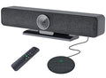 Video Conferencing System 4K Conference Room Camera with 4 Microphones &amp 1 Expansion Mic &amp Speaker AI Face &amp Speaker Tracking 120° Wide Angle View PC/Mac/Laptop/Meetings/Teams/Zoom - L