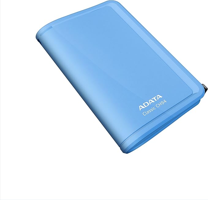 ADATA USA CH94-500GB 2.5 Portable HDD with wrap Blue