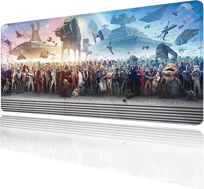 XXL Large Gaming Mouse Pad The Chosen One Custom Desk PadMousepad with Anti-Slip Rubber BaseStitched Frame Mouse MatPortable Desk Mat for Computer Keyboard Mice Laptop &amp PC31.5X15.7 Inch