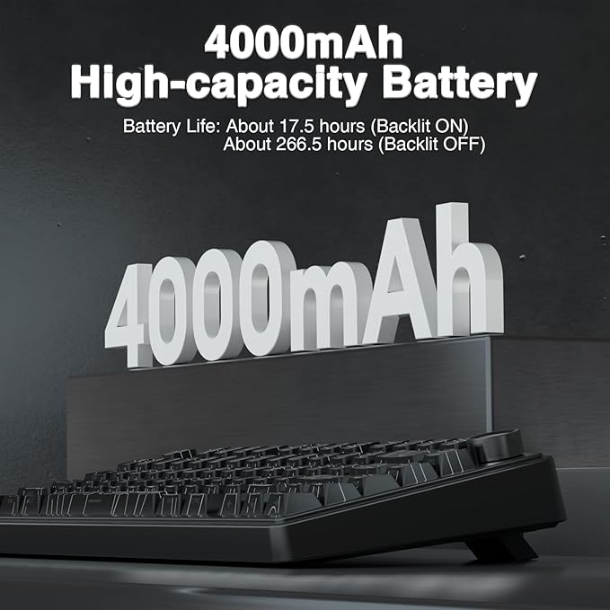 AULA F75 Pro Wireless Mechanical Keyboard with Knob75% Hot Swappable Custom Gaming KeyboardsRGB BacklitPre-lubed SwitchesSide Printed PBT Keycaps Creamy Sounding Computer Keyboard Line Black