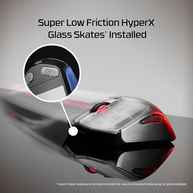 HyperX Pulsefire Haste 2 S Silver Wireless Gaming Mouse (Renewed)