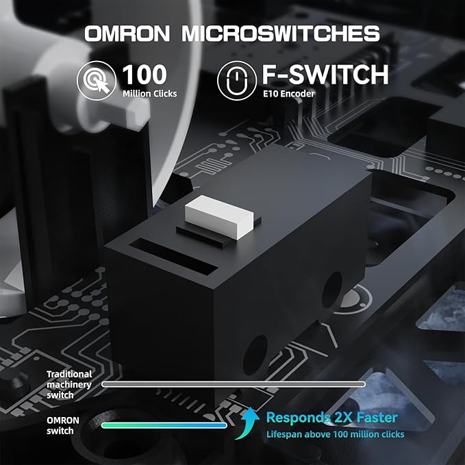 MAMBASNAKE M5 Ultra Carbon Fiber 8KHz Wireless Gaming MousePAW3950 Sensor 42K DPI39g Lightweight Tri-Mode 2.4GHz/BT/Wired Computer MiceWeb Driver Supportfor Win/Mac/FPS/MOBA/Esports-White (A)