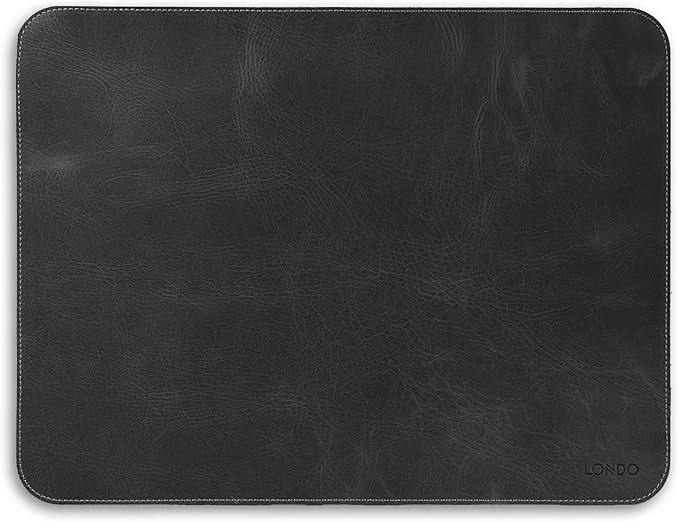 Londo Top Grain Leather Mouse Pad – Desk Mat for Keyboard and Mouse Large Leather Office Desk Pad