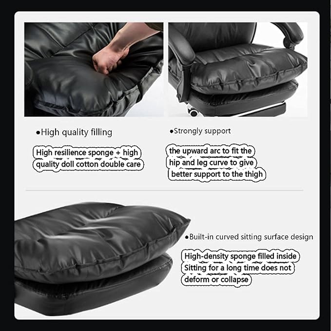 Office Chair Desk Chair Computer Chair Brown Gaming Chair Gaming Pink Chair ?Comfortable Office Chair Gaming Recliner High Back Ergonomic Racing Office Desk Computer Chair Pu Leather Swivel Rolling T