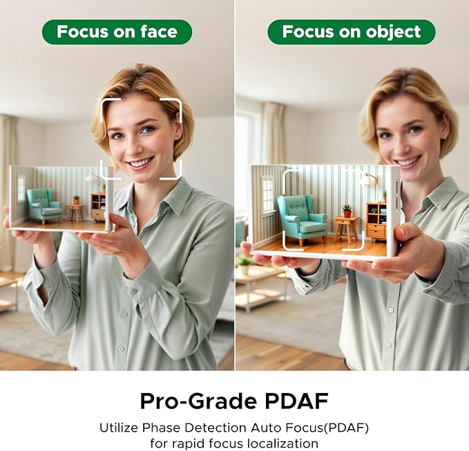 UGREEN FineCam Pro 4K Webcam for PC with 7 Filters Switching 1/2 Sensor Auto Framing Face AE AI Noise-Canceling Mic Gesture Control PDAF Auto Focus for Streaming Conference OBS Zoom Switch 2