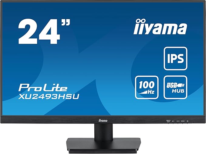 24 iiyama XU2493HSU-B7 IPS 1ms HDMI/DP/USB spks