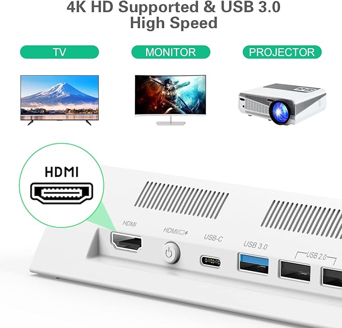 TV Docking Station for SwitchPortable Switch OLED Dock 4K HDMI &amp 3 USB Ports