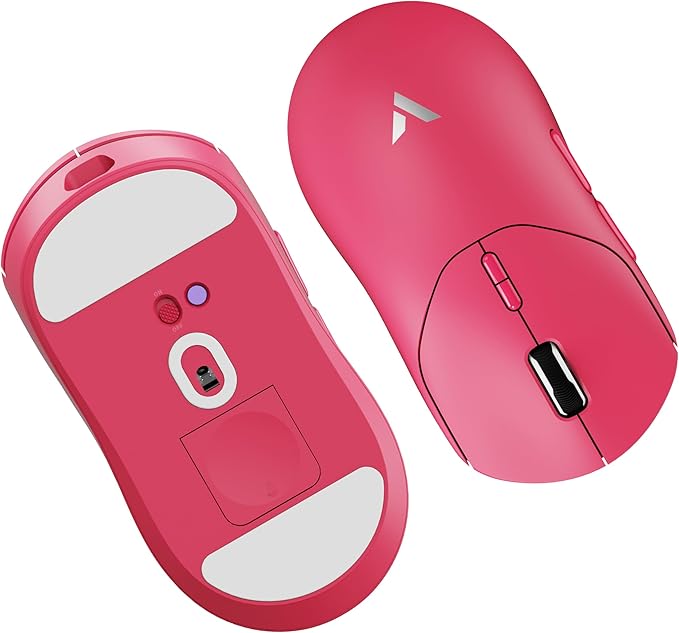 Rapoo VT MAX Lightweight Wireless Gaming Mouse PAW3950 Ultimate Sensor750H Battery Life 8K Polling 45K DPI Dual-Mode 2.4G/USB-C Esports Grade Performance Mouse for PC/Mac (VT2 MAX Pink)