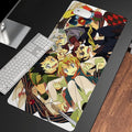 RAINBOWS XXL Gaming Professional Hunter Beautiful Cute Printing Mouse Pad Desk Pad Anime Pad Computer Player PC Mouse Mats(QZLR-006700x400x3mm)