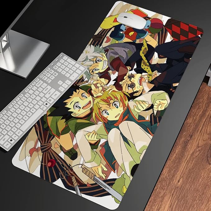 RAINBOWS XXL Gaming Professional Hunter Beautiful Cute Printing Mouse Pad Desk Pad Anime Pad Computer Player PC Mouse Mats(QZLR-006700x400x3mm)