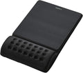 ELECOM Mouse Pad with Wrist RestComfy Smooth Control/Ergonomic Design/Reduce Wrist Fatigue/Memory Foam Black MP-096BK