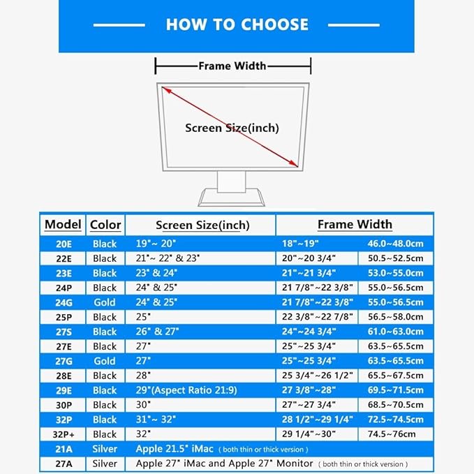 iLooker-25P 25&amp24 inch Thick Frame LCD LED Video Monitor Hood Sunshade Sunhood for Dell HP Viewsonic Philips Samsung LG EIZO NEC ASUS ACER BENQ AOC Lenovo iMac Fits Monitor Frame Width 565-580mm