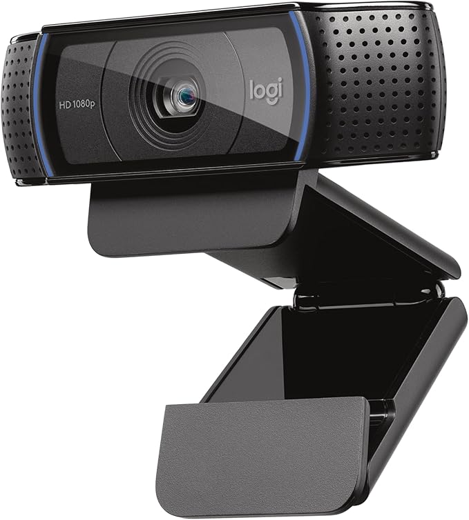 Logitech C920x HD Pro PC Webcam Full HD 1080p/30fps Video Clear Audio HD Light Correction Works with Microsoft Teams Google Meet Zoom Nintendo Switch 2’s new GameChat Mode Mac/Tablet- Black