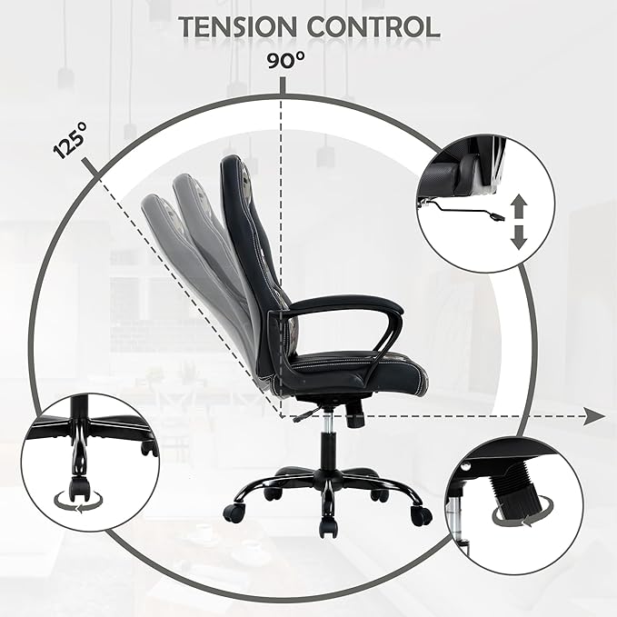 Massage Gaming Chair Gaming Chair with Massager Massage Lumbar Support Gaming Chairs for Adults Office Gaming Chair with 360°Swivel Comfortable Gaming Chair with Height Adjustable Camo &amp Bla