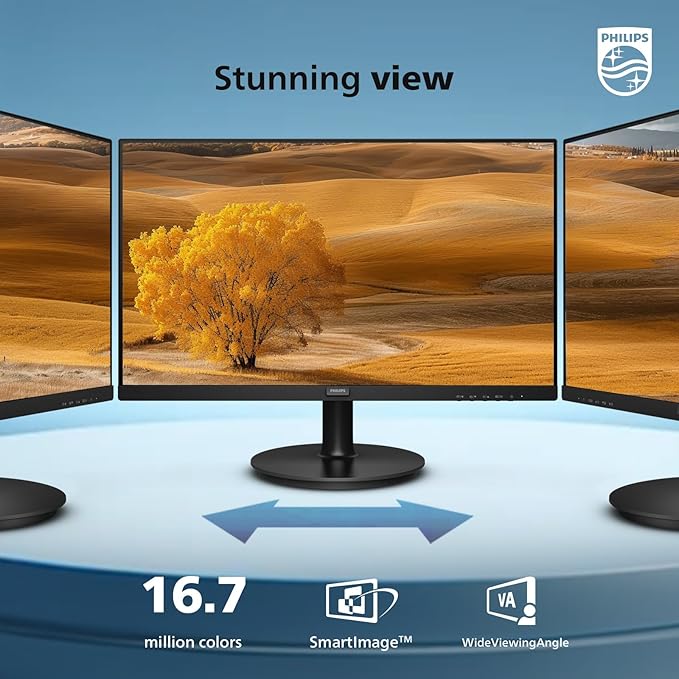 Philips 271V8LB 27 Framless Full HD (1920 x 1080) 100Hz Monitor VESA HDMI x 1 VGA Port x1 Eye Care 4 Year Advance Replacement Warranty