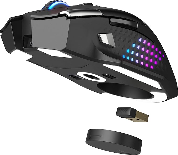 msi Versa PRO W Gaming Mouse 26000 DPI 70M+ Clicks OMRON Optical Micro Switch Optical Sensor Ergonomic Ambitextrous Hand Design RGB Light