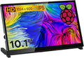 10.1 IPS LCD Capacitive Touch Screen HDMI Display Portable Monitor 1024X600 Built-in Dual Speakers for Raspberry Pi 5/4/3 Xbox PS4 Windows 7/8/10