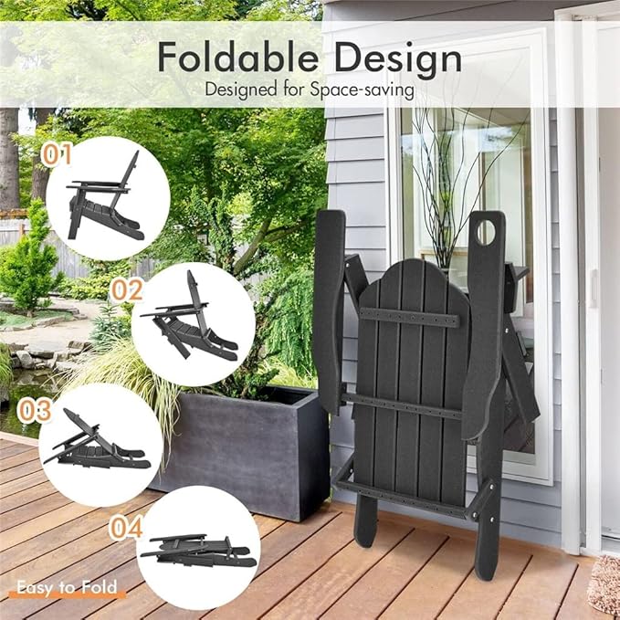 Office Chair Gaming Chair Computer Chair Folding Chair Footstool All Weather Black