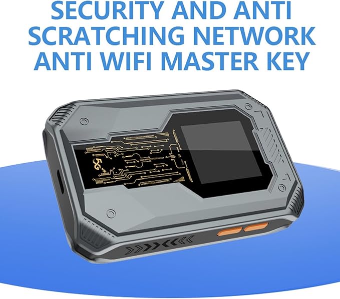 Yosoo Health Gear 4G Mobile WiFi Hotspot with Time Display Portable Router with SIM Card Slot 300Mbps Wireless Connectivity Connects Up to 8 Devices Ideal for Travel and Outdoor Use