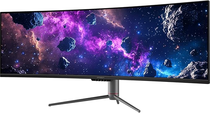 INNOCN 49 240Hz Curved Monitor Ultrawide Gaming QHD 5120 x 1440P Computer Monitor R1800 99% sRGB HDR400 USB Type C DisplayPort HDMI Built-in Speakers Height/Tilt Adjustable - 49C1S