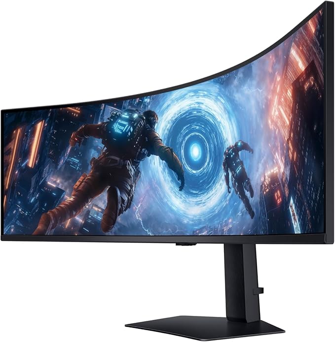 SAMSUNG 49-inch Odyssey G9 (G91F) DQHD 144Hz Curved Gaming Monitor Ultra-Wide 32:9 Screen DisplayHDR 600 AMD FreeSync™ Premium Pro Ergonomic Stand LS49FG910ENXZA 2025