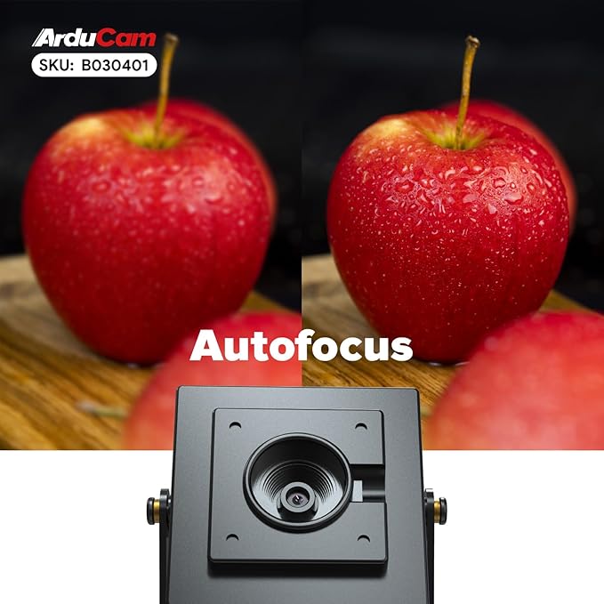 Arducam 12MP Autofocus USB Camera Module with HDR Raspberry Pi USB Webcam Lightburn Camera with Multiple Preset AI Resolutions for Windows Linux Mac Android