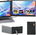 Vixtan 1.3lbs Ultra-Light Laptop Screen Extender 14 FHD 1080P Portable Dual Monitor Ultra-Thin Plug &amp Play for 13-17 Laptops