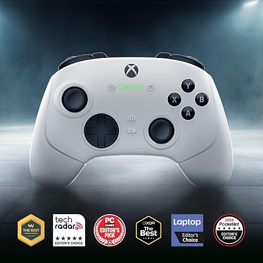 Razer Wolverine V3 Pro Wireless Gaming Controller: Licensed for Xbox Series X|S Xbox One Windows PC - 6 Remappable Buttons - Fast Triggers - Customizable Thumbsticks - Wired Tournament Mode - White