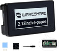 2.13inch Touch e-Paper HAT E-Ink Display 250×122 Pixels Compatible with Raspberry Pi Zero 2 W/Zero 2 WH/Pi Zero W/Pi Zero WH/Pi Zero 5-Point Touch Supports Partial Refresh with ABS Case
