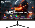 ArcticPro 24 inch Monitor 120Hz FHD 1080p Computer Monitor IPS 99% sRGB Adaptive Sync 1ms Response Time 3-Sided Frameless Ultra Slim VESA Mountable Anti-Blue Light Design HDMI &amp VGA Por