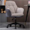 Adjustable Office Computer Chair with Armrest Office Chairs Furniture Lift Swivel Backrest Chair Game Armchair Computer(Gray White-Black)