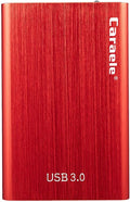 Portable SATA External Hard Drive HDD 500GB USB3.0 Ulra-Fast File Transfers (500GB Red)