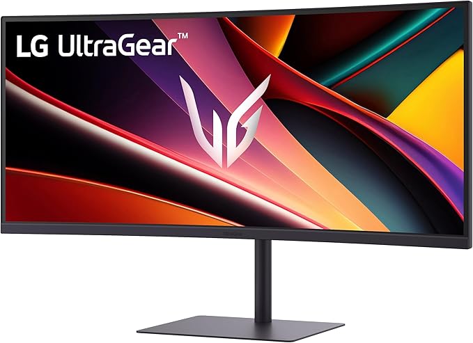 LG 34G630A-B 34-Inch Ultragear WQHD (3440 x 1440) Curved Gaming Monitor 240Hz 1ms FreeSync Premium DisplayHDR 400 Built-in Speaker HDMI DisplayPort USB Type-C Tilt/Height/Swivel Stand Black